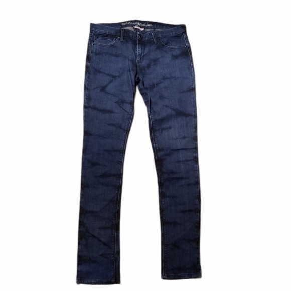 LEVI'S Dark Blue Tie-Dye "Ultra Low Skinny" Jeans - Picture 5 of 8
